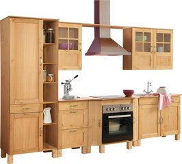 7 daļu virtuves mēbeļu komplekts Notio Living Dennis 50, gaiši brūns cena un informācija | Virtuves komplekti | 220.lv