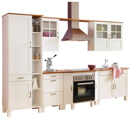 Набор мебели для кухни из 6 предметов Notio Living Dennis, белый/коричневый цена и информация | Кухонные гарнитуры | 220.lv