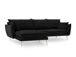 Mīkstais stūra dīvāns Milo Casa Elio, melns
