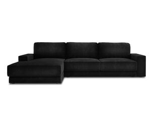Stūra dīvāns Milo Casa Gaia, melns cena un informācija | Stūra dīvāni | 220.lv
