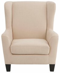 Кресло с пуфом Notio Living Spicy, кремового цвета цена и информация | Кресла для отдыха | 220.lv