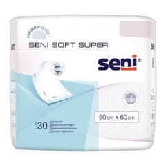 Впитывающие пеленки Seni Soft Super, 90x60 см, 30 шт. цена и информация | Подгузники, прокладки, одноразовые пеленки для взрослых | 220.lv