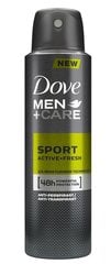 Dezodorants antiperspirants Dove Men + Care Sport Active + Fresh 150 ml cena un informācija | Dezodoranti | 220.lv