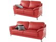 2-u dīvānu komplekts Notio Living Lutfi, sarkans cena un informācija | Dīvāni | 220.lv