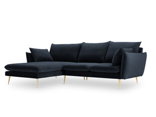 Mīkstais stūra dīvāns Milo Casa Elio, tumši zils cena un informācija | Stūra dīvāni | 220.lv