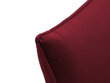 Mīkstais stūra dīvāns Milo Casa Elio, sarkans/melns cena un informācija | Stūra dīvāni | 220.lv