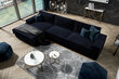 Stūra dīvāns Milo Casa Gaia, tumši zils cena un informācija | Stūra dīvāni | 220.lv