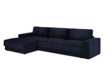 Stūra dīvāns Milo Casa Gaia, tumši zils