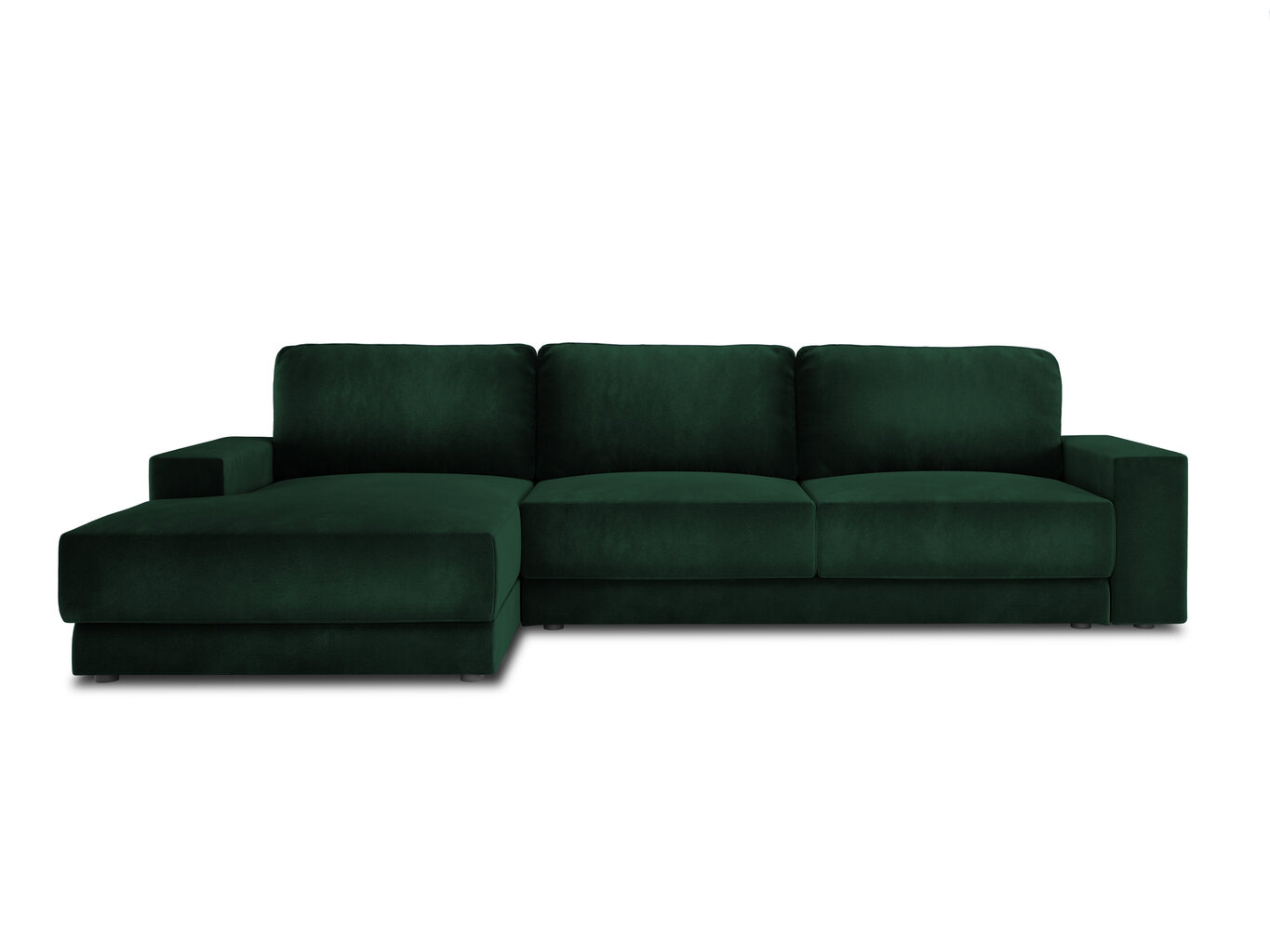 Stūra dīvāns Milo Casa Gaia, tumši zaļš цена и информация | Stūra dīvāni | 220.lv