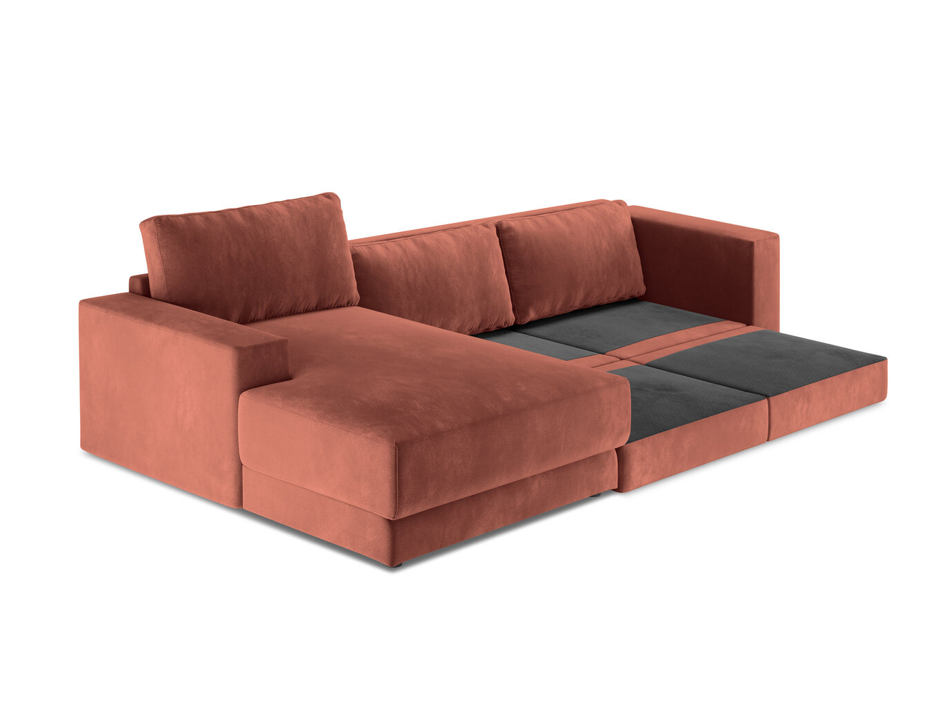 Stūra dīvāns Milo Casa Gaia, oranžs цена и информация | Stūra dīvāni | 220.lv