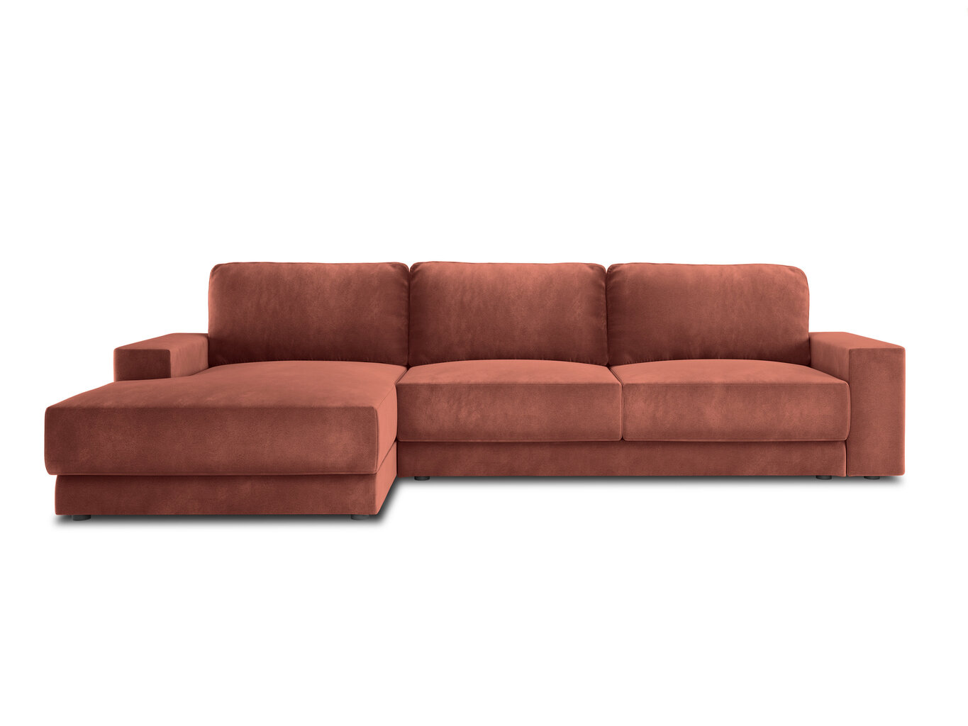 Stūra dīvāns Milo Casa Gaia, oranžs цена и информация | Stūra dīvāni | 220.lv