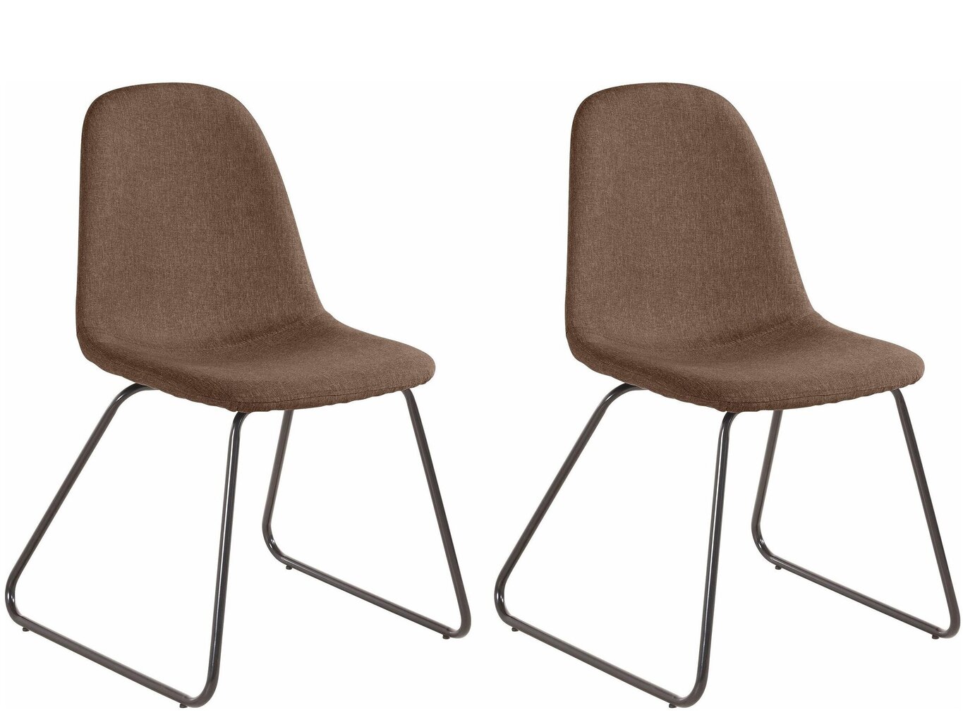 2-u krēslu komplekts Notio Living Colombo, brūns cena un informācija | Virtuves un ēdamistabas krēsli | 220.lv