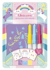 Radošais zīmēšanas komplekts TOTUM Unicorn Spray Pens, 071018 цена и информация | Принадлежности для рисования, лепки | 220.lv