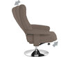 Krēsls ar kāju balstu Notio Living Simson, brūns cena un informācija | Atpūtas krēsli | 220.lv