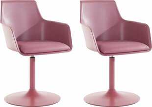 2-u bāra krēslu komplekts Notio Living Mario, rozā cena un informācija | Virtuves un ēdamistabas krēsli | 220.lv