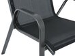 Krēsls Patio Atlanta, melns cena un informācija | Dārza krēsli | 220.lv