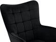 Krēsls Notio Living Bruce, melns cena un informācija | Atpūtas krēsli | 220.lv