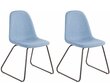 2-u krēslu komplekts Notio Living Colombo, zils cena un informācija | Virtuves un ēdamistabas krēsli | 220.lv
