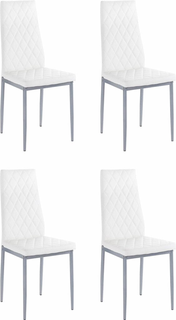 4-u krēslu komplekts Notio Living Barak, balts цена и информация | Virtuves un ēdamistabas krēsli | 220.lv