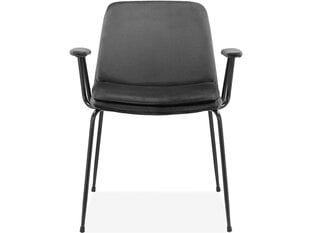 2-u krēslu ar roku balstiem komplekts Notio Living Heino, pelēks/melns цена и информация | Стулья для кухни и столовой | 220.lv