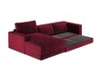 Stūra dīvāns Milo Casa Gaia, sarkans cena un informācija | Stūra dīvāni | 220.lv