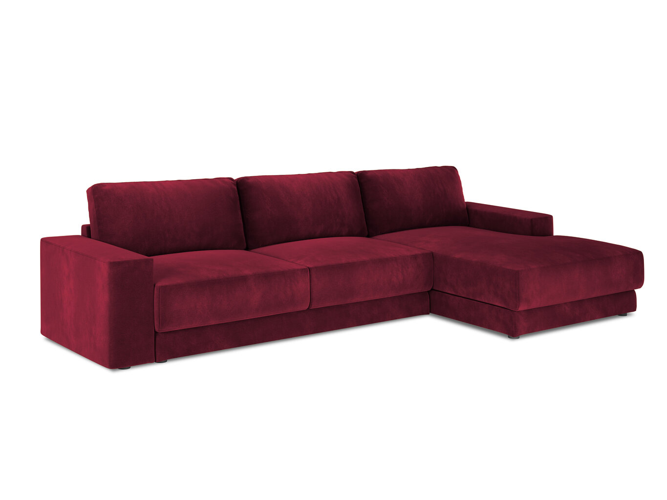 Stūra dīvāns Milo Casa Gaia, sarkans cena un informācija | Stūra dīvāni | 220.lv