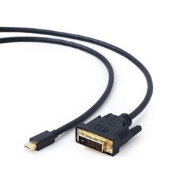 Gembird Mini DisplayPort Male - DVI Male 1.8m Black 4K cena un informācija | Adapteri un USB centrmezgli | 220.lv