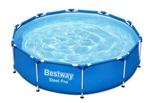 Каркасный бассейн Bestway Steel Pro 305x76 см, с фильтром цена и информация | Бассейны | 220.lv