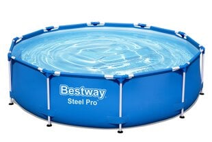 Karkasa baseins Bestway Steel Pro 305x76 cm, ar filtru cena un informācija | Bestway Sports, tūrisms un atpūta | 220.lv