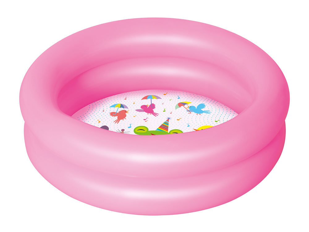 Piepūšamais baseins mazuļiem Bestway, 61x15 cm, rozā/zils цена и информация | Baseini | 220.lv