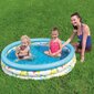 Piepūšamais bērnu baseins Bestway Coral, 122x25 cm, balts/zils cena un informācija | Baseini | 220.lv