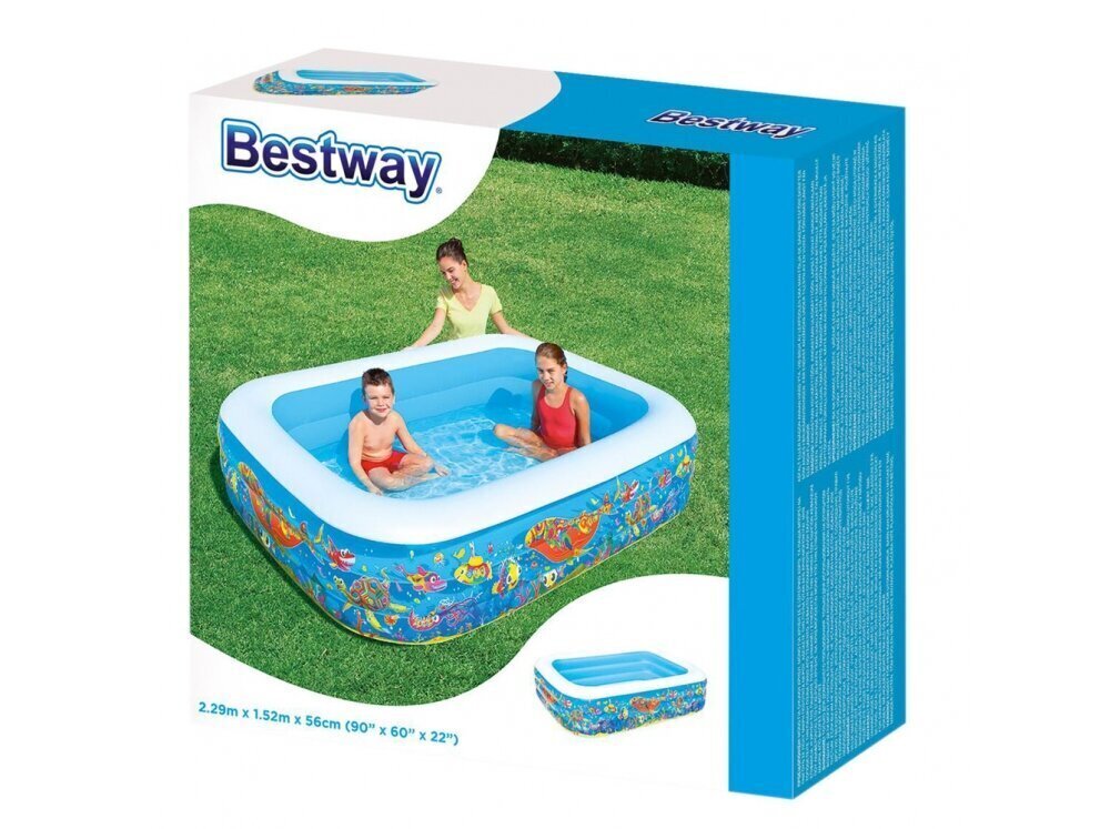 Piepūšamais baseins Bestway Play, 229x152x56 cm цена и информация | Baseini | 220.lv