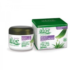 Aloe Treasures Night Facial Cream Ночной восстанавливающий крем для лица с органическим алоэ, 50ml цена и информация | Наносите на чистую кожу лица. Подержите около 10-15 минут и смойте водой. | 220.lv