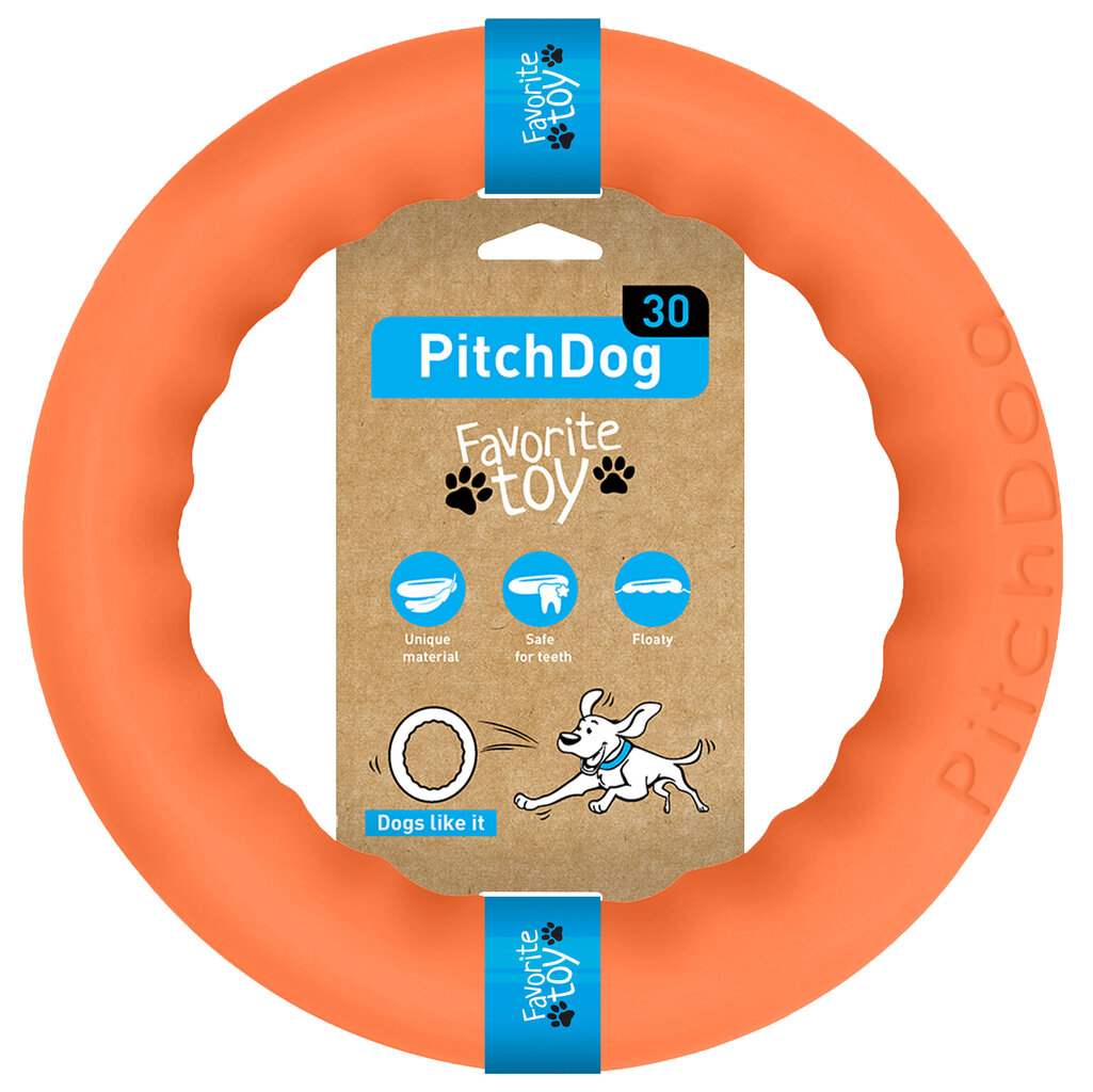 Rotaļlieta suņiem PitchDog20 28 cm, oranža cena un informācija | Suņu rotaļlietas | 220.lv