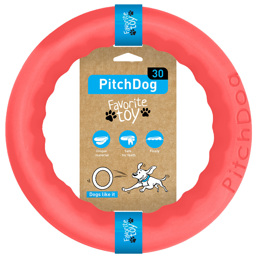 Rotaļlieta suņiem PitchDog20 28 cm, rozā cena un informācija | Suņu rotaļlietas | 220.lv