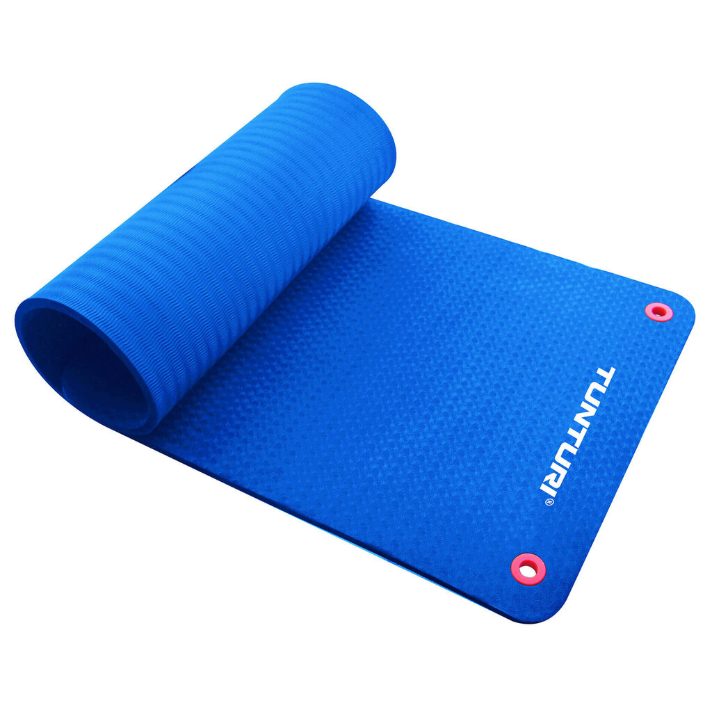 Vingrošanas paklājs Tunturi Fitnessmat Pro 140 cm, Blue цена и информация | Vingrošanas paklāji | 220.lv