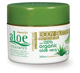 Aloe Treasures  Body Butter Aloe+Olive Oil увлажняющее крем-масло для тела с алое и оливковым маслом, 200 ml цена и информация | Кремы, лосьоны для тела | 220.lv