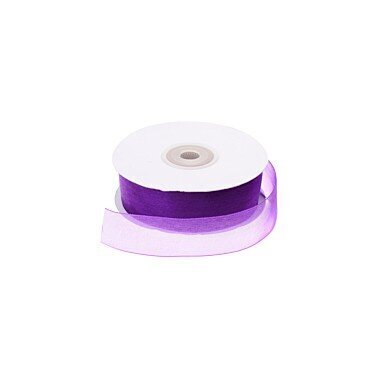 Organzas (kaprona) lente RainBow® 20 mm, krāsa violeta, 50 m cena un informācija | Dāvanu saiņošanas materiāli | 220.lv