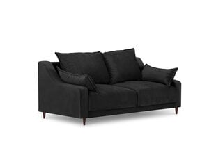 Двухместный бархатный диван Mazzini Sofas Freesia, черный цена и информация | Диваны | 220.lv