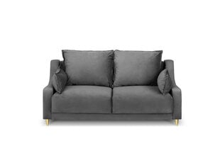 Двухместный бархатный диван Mazzini Sofas Pansy, светло-серый цена и информация | Диваны | 220.lv
