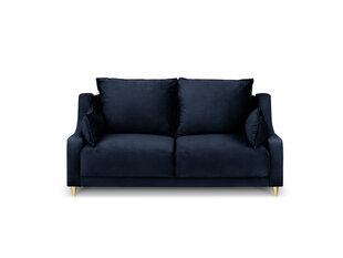 Divvietīgs samta dīvāns Mazzini Sofas Pansy, tumši zils cena un informācija | Dīvāni | 220.lv
