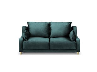 Divvietīgs samta dīvāns Mazzini Sofas Pansy, zaļš cena un informācija | Dīvāni | 220.lv