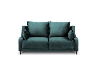 Divvietīgs samta dīvāns Mazzini Sofas Freesia, zaļš cena un informācija | Dīvāni | 220.lv