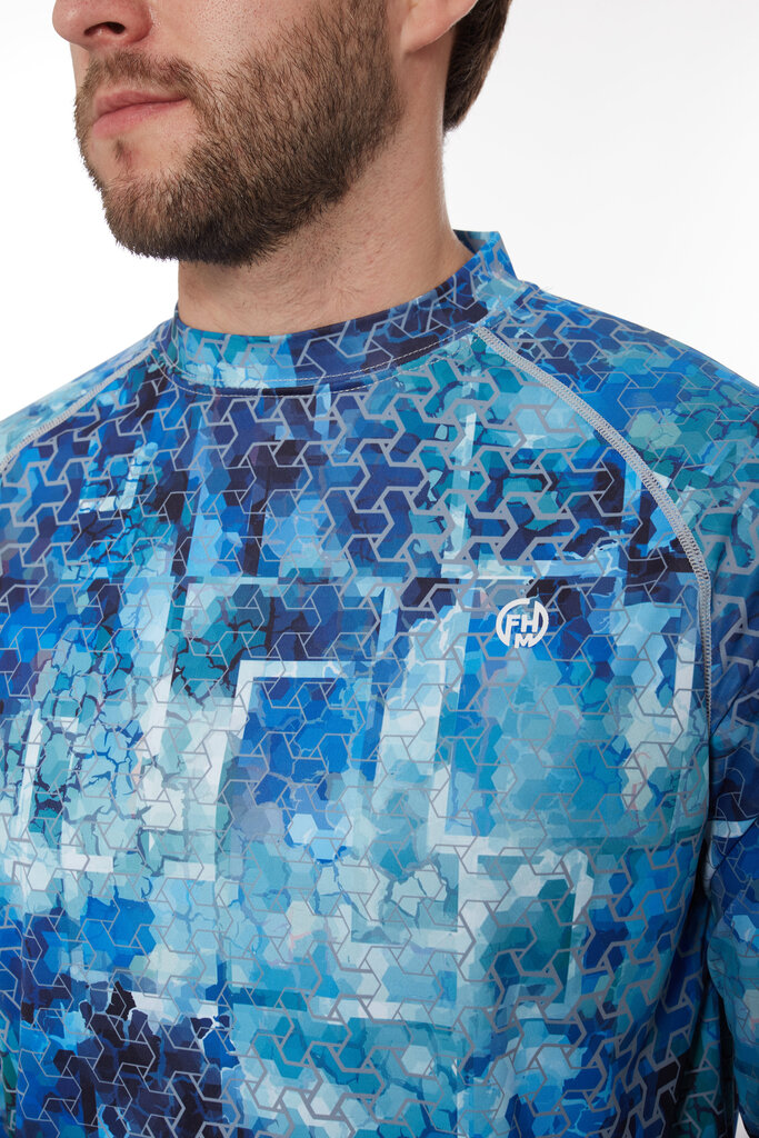 Sporta krekls ar garām piedurknēm Mark Evo FHM gaiši zils cena un informācija | Sporta apģērbs vīriešiem | 220.lv