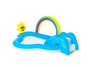 Piepūšamā ūdens spēle bērniem Bestway Rainbow, 257x145x91 cm, zila cena un informācija | Piepūšamās rotaļlietas un pludmales preces | 220.lv