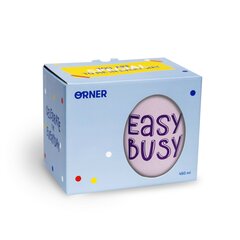 Violeta krūzīte "Easy, Busy" kā dāvana, 450 ml cena un informācija | Citas oriģinālas dāvanas | 220.lv