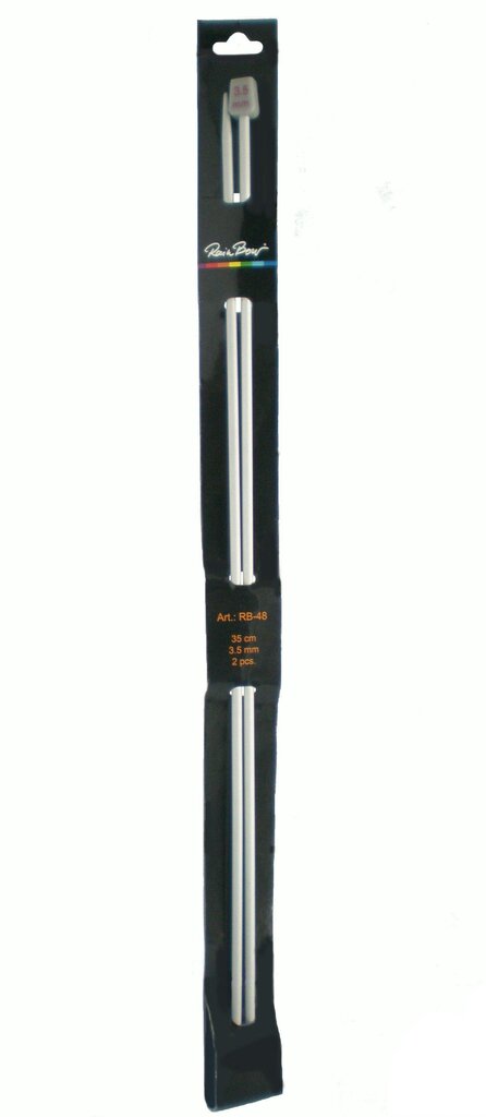Metāla adāmadatas RainBow® RB-48 35 cm 3,0 mm 2 gab. cena un informācija | Adīšana | 220.lv