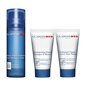 Kosmētikas komplekts vīriešiem Clarins Men: mitrinošs losjons 50 ml + sejas mazgāšanas līdzeklis 30 ml + šampūns 30 ml cena un informācija | Sejas krēmi | 220.lv