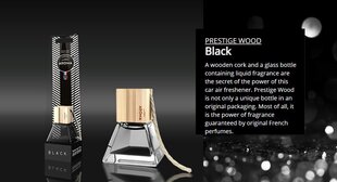 Освежитель воздуха для автомобиля Aroma Pestige Wood Black 7мл цена и информация | Освежители воздуха для салона | 220.lv