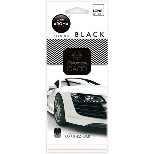 Aroma automašīnas gaisa atsvaidzinātājs Prestige Card Black 6g цена и информация | Auto gaisa atsvaidzinātāji | 220.lv